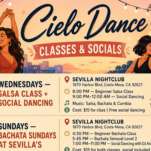 Salsa Class + Social Dancing at Sevilla