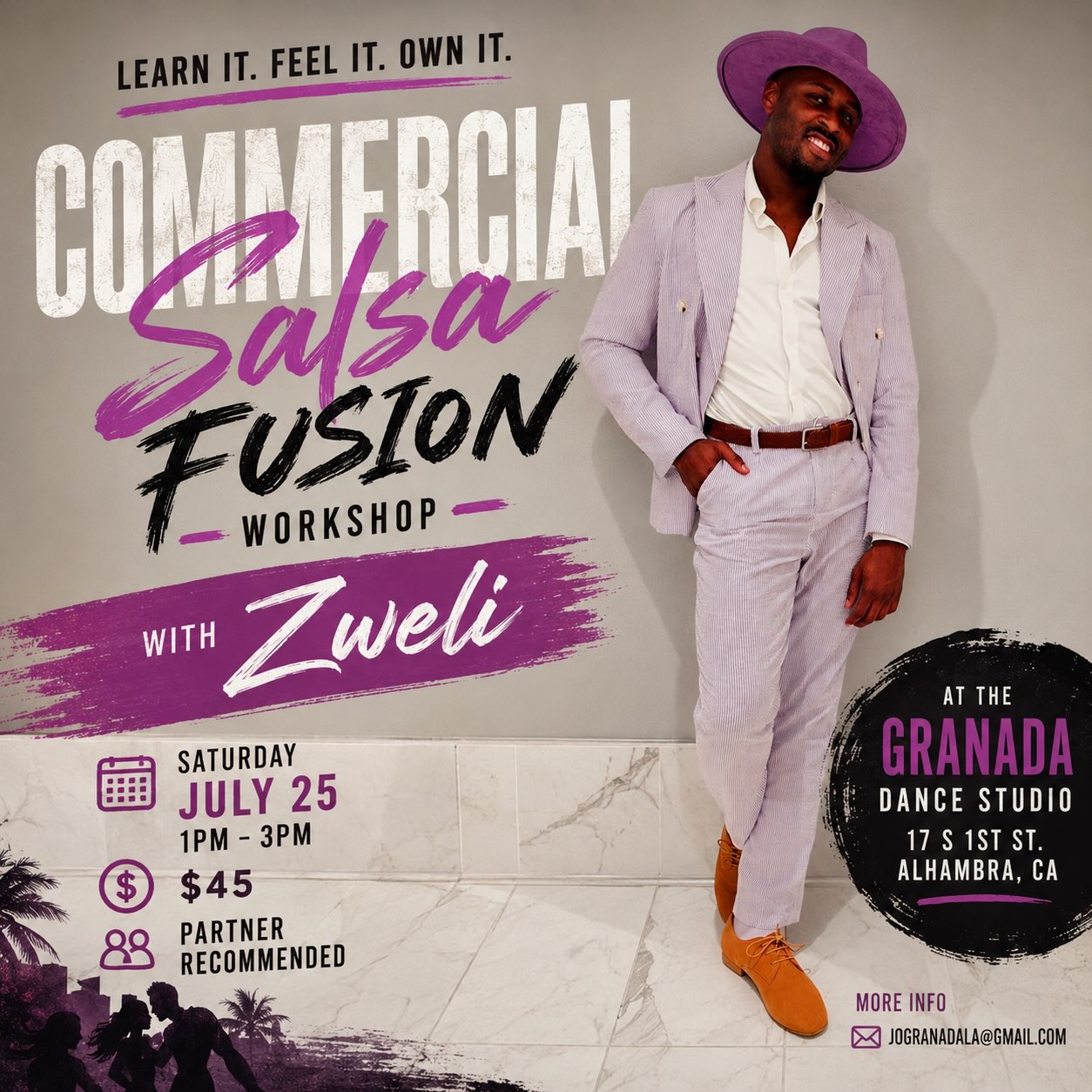 Commercial Salsa Fusion Workshop w/ Zweli